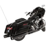 S&S CYCLE 1800-2525 550-0679B El Dorado Dual Exhaust System - Black - Black Thruster