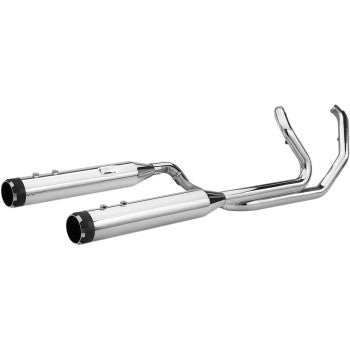 S&S CYCLE 1800-2527 550-0699C El Dorado Dual Exhaust System - Chrome - Black Thruster