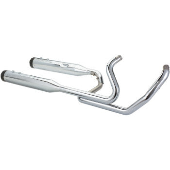 S&S CYCLE 1800-2527 550-0699C El Dorado Dual Exhaust System - Chrome - Black Thruster
