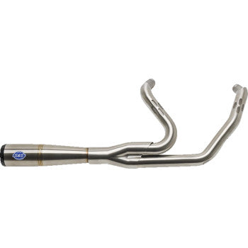 S&S CYCLE 1800-2543 550-1000 2-into-1 Diamondback Exhaust System - Stainless Steel - Race Only