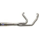 S&S CYCLE 1800-2543 550-1000 2-into-1 Diamondback Exhaust System - Stainless Steel - Race Only