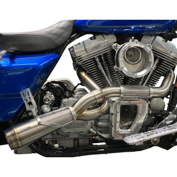 TRASK 1800-2559 TM-5120 2-into-1 Big Sexy Exhaust System - Raw Stainless Steel