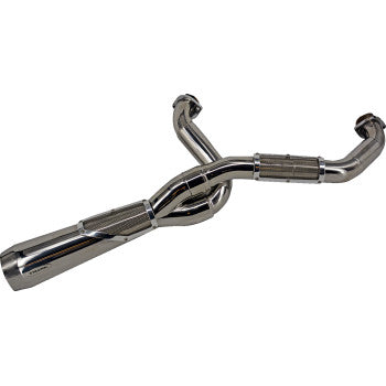 TRASK 1800-2561 TM-5120PO 2-into-1 Big Sexy Exhaust System - Polished Stainless Steel