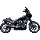 S&S CYCLE 1800-2683 550-1104 2-into-1 Qualifier Exhaust System - 50-State - Black - Softail