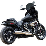S&S CYCLE 1800-2684 550-1105 2-into-1 Qualifier Exhaust System - Race Only - Brushed Stainless