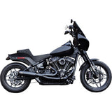 S&S CYCLE 1800-2685 550-1106 2-into-1 Qualifier Exhaust System - Race Only - Guardian Black