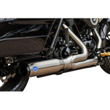S&S CYCLE 1800-2687 550-1108 2-into-1 Qualifier Exhaust System - 50-State - Silver