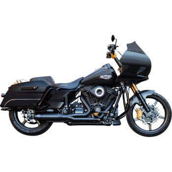 S&S CYCLE 1800-2689 550-1110 2-into-1 Qualifier Exhaust System - 50-State - Black