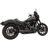 BASSANI XHAUST 1800-2752 1S75RBE 2-into-1 The Ripper Exhaust System with Megaphone Muffler - Short - Black - 49-State - M8 Softail