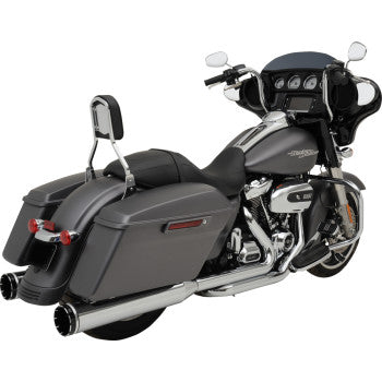 KHROME WERKS 1800-2765 200400A-SR 2-into-1-into-2 Dominator-SR Exhaust System - Chrome - Without End Caps - M8 Touring