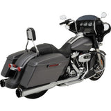 KHROME WERKS 1800-2765 200400A-SR 2-into-1-into-2 Dominator-SR Exhaust System - Chrome - Without End Caps - M8 Touring