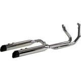 KHROME WERKS 1800-2765 200400A-SR 2-into-1-into-2 Dominator-SR Exhaust System - Chrome - Without End Caps - M8 Touring