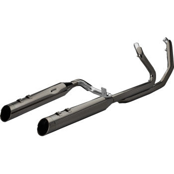 KHROME WERKS 1800-2766 201810A-SR 2-into-1-into-2 Dominator-SR Exhaust System - Eclipse - Without End Caps - M8 Touring