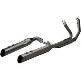 KHROME WERKS 1800-2766 201810A-SR 2-into-1-into-2 Dominator-SR Exhaust System - Eclipse - Without End Caps - M8 Touring