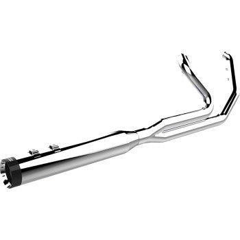 KHROME WERKS 1800-2771 200770-SR 2-into-1 Outlaw-SR Exhaust System - Chrome - Without End Cap - M8 Touring