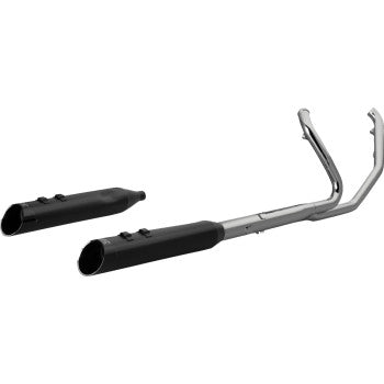 KHROME WERKS 1800-2777 200104-SR 2-into-2 Icon-SR Exhaust System - Eclipse - Without End Caps - M8 Touring