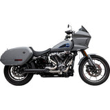 TRASK 1800-2781 TM-5054BK 2-into-1 Assault Exhaust System - Black - Softail M8