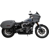TRASK 1800-2793 TM-5132BK 2-into-1 Big Sexy Exhaust System - Stainless - M8 Softail - Black