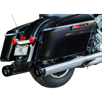 S&S CYCLE 1801-0847 550-0619 4-1/2" MK45 Performance Mufflers - Chrome with Black Thruster