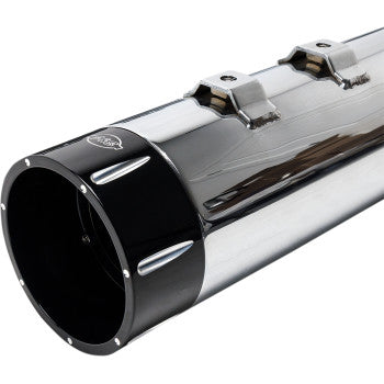 S&S CYCLE 1801-0851 550-0623 4-1/2" MK45 Performance Mufflers - Chrome with Black Tracer