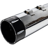 S&S CYCLE 1801-0851 550-0623 4-1/2" MK45 Performance Mufflers - Chrome with Black Tracer