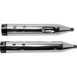 S&S CYCLE 1801-0851 550-0623 4-1/2" MK45 Performance Mufflers - Chrome with Black Tracer