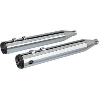 S&S CYCLE 1801-1205 550-0689 Grand National Slip-On Mufflers - Chrome - FLT '95-'16
