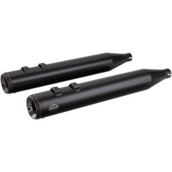 S&S CYCLE 1801-1206 550-0690 Grand National Slip-On Mufflers - Black - FLT '95-'16