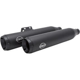 S&S CYCLE 1801-1360 550-0737 Grand National Slip-On Mufflers - Race - Black Ceramic - M8 Softail
