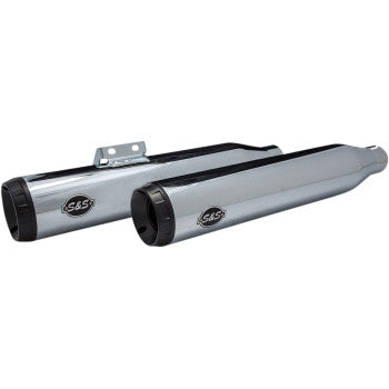S&S CYCLE 1801-1361 550-0738 Grand National Slip-On Mufflers - Race - Chrome - M8 Softail
