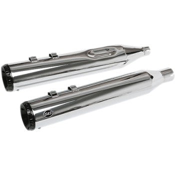 S&S CYCLE 1801-1461 550-0991 GNX Slip-On Mufflers - 4-1/2" - Chrome - M8 FL