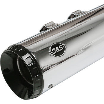 S&S CYCLE 1801-1461 550-0991 GNX Slip-On Mufflers - 4-1/2" - Chrome - M8 FL