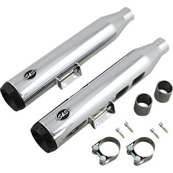 S&S CYCLE 1801-1479 550-0757B Grand National 50 State Slip-On Mufflers - Chrome