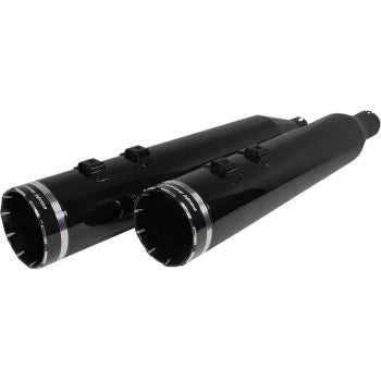 KHROME WERKS 1801-1481 202640 4-1/2" HP-Plus® Slip-On Mufflers - Obsidian Tracer