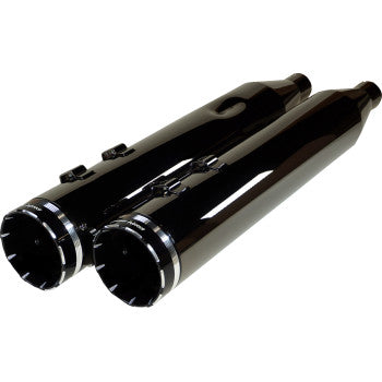 KHROME WERKS 1801-1498 201670 4-1/2" HP-Plus® Slip-On Mufflers - Eclipse® with Tracer Tip