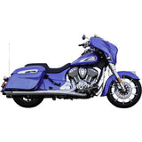 S&S CYCLE 1801-1765 550-1076 4" Broadhead Slip-On Mufflers - Slash Cut - Chrome