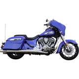 S&S CYCLE 1801-1766 550-1077 4" Broadhead Slip-On Mufflers - Fishtail - Chrome