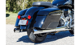 S&S CYCLE 1801-1766 550-1077 4" Broadhead Slip-On Mufflers - Fishtail - Chrome
