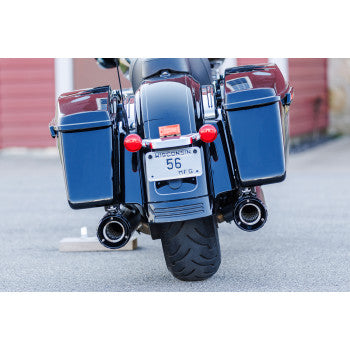 S&S CYCLE 1801-1767 550-1078 4-1/2" GNX Slip-On Mufflers - Guardian Black