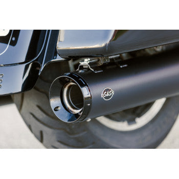 S&S CYCLE 1801-1767 550-1078 4-1/2" GNX Slip-On Mufflers - Guardian Black