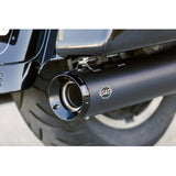 S&S CYCLE 1801-1767 550-1078 4-1/2" GNX Slip-On Mufflers - Guardian Black