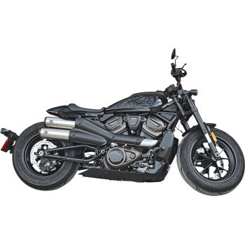 S&S CYCLE 1801-1836 550-1111 Grand National Slip-On Mufflers 4"  - Stainless Steel - Sportster S