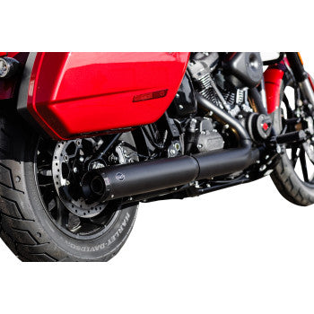 S&S CYCLE 1801-1845 550-1159 Grand National Slip-On Muffler - 50 State - 4" Black - M8 Softail