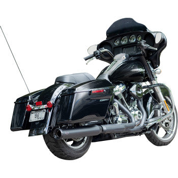 S&S CYCLE 1801-1847 550-1139 2-into-1 Swindler Exhaust Conversion Kit  - 4" - Black - M8 Touring