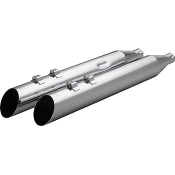 KHROME WERKS 1801-1868 40FSL-1021-CHR HP-Plus® Slip-On Mufflers - Slash Up - 4" - Trike/Twin Cam - Chrome