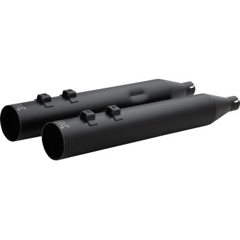KHROME WERKS 1801-1874 40FST-1021-BLK HP-Plus® Slip-On Mufflers - Straight Cut - 4" - Trike/Twin Cam - Black