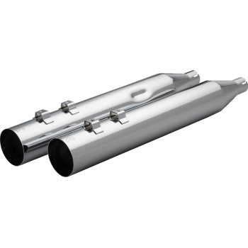 KHROME WERKS 1801-1875 40FST-1021-CHR HP-Plus® Slip-On Mufflers - Straight Cut - 4" - Trike/Twin Cam - Chrome