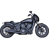 S&S CYCLE 1810-3127 4111-266-R2-into-1 Grand National Exhaust System - Black - Race Only