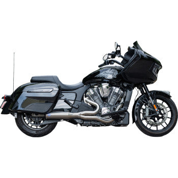 S&S CYCLE 1810-3175 550-1083 2-into-1 Qualifier Exhaust System 2-into-1 Qualifier Exhaust System - 50-State - Brushed - Stainless Steel