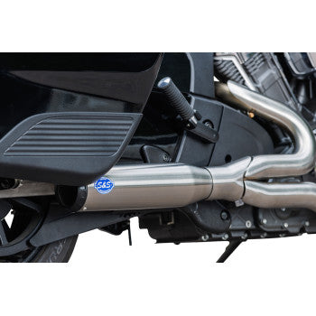 S&S CYCLE 1810-3175 550-1083 2-into-1 Qualifier Exhaust System 2-into-1 Qualifier Exhaust System - 50-State - Brushed - Stainless Steel